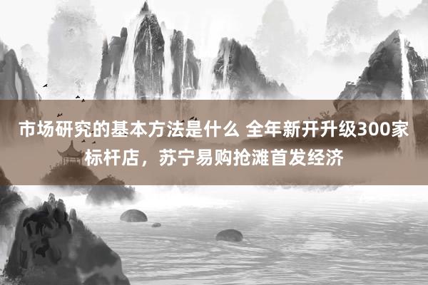 市场研究的基本方法是什么 全年新开升级300家标杆店，苏宁易购抢滩首发经济